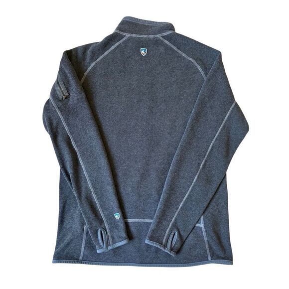 Kuhl Alfpaca Fleece Full Zip Up Jacket Sweater size L Gray - Picture 2 of 10